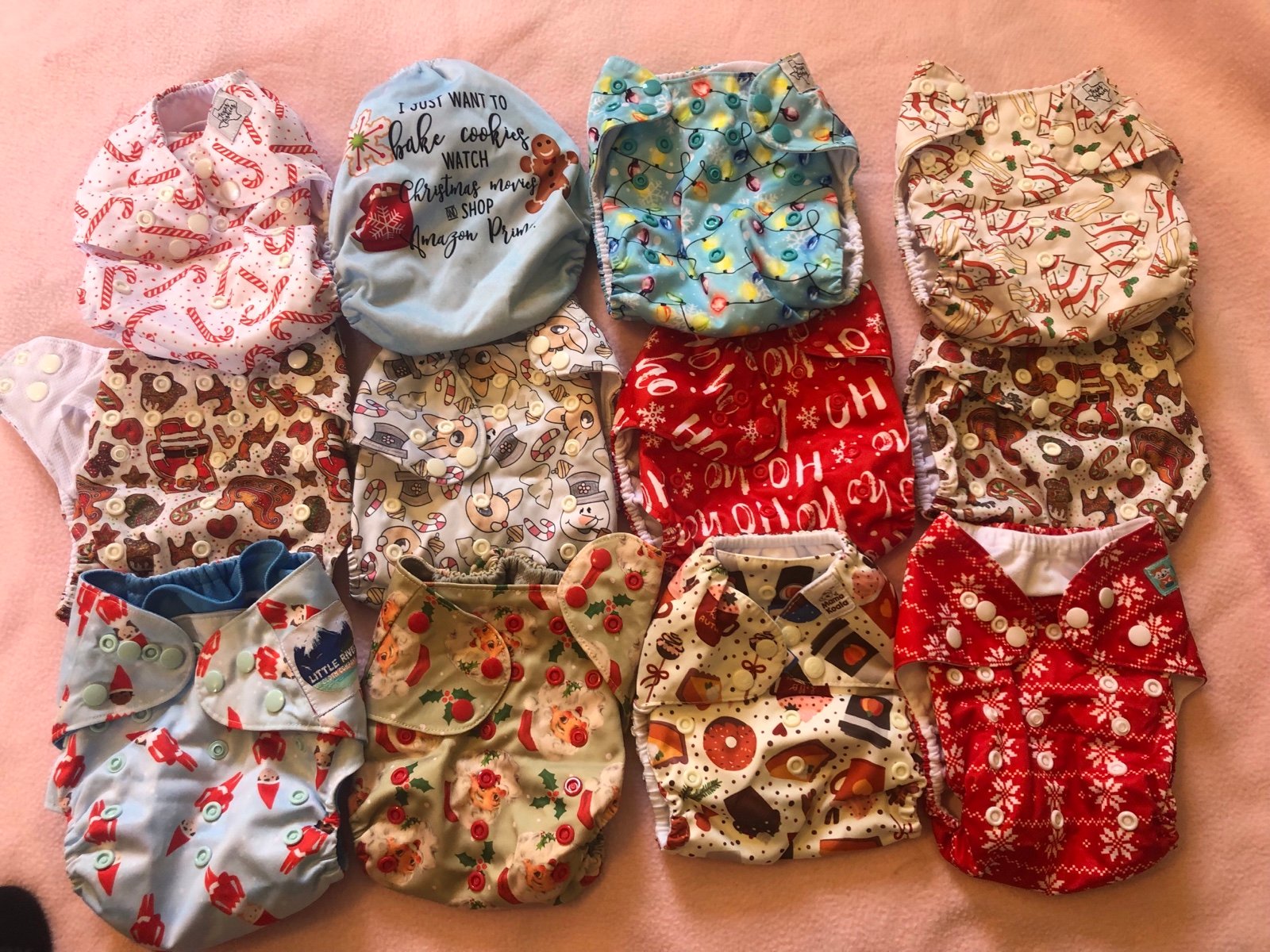 Christmas / Holiday Cloth Diapers (OS Pockets)