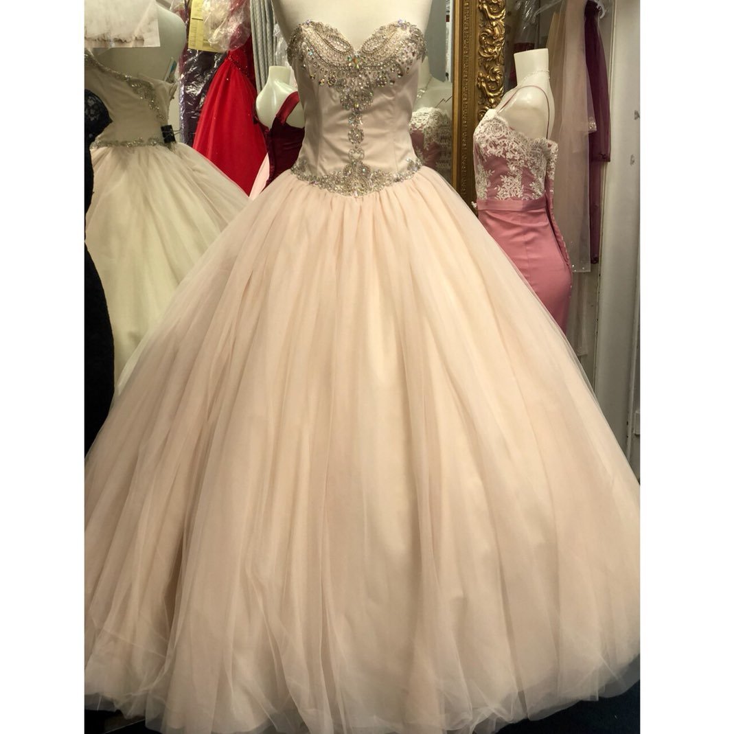 Sand Colored Quinceñera Dress