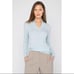 Kinross Cashmere Medium Sweater Cream Top V Neck Pullover Tan Ribbed Long Sleeve