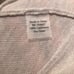 Kinross Cashmere Medium Sweater Cream Top V Neck Pullover Tan Ribbed Long Sleeve