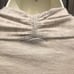 Kinross Cashmere Medium Sweater Cream Top V Neck Pullover Tan Ribbed Long Sleeve