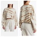 Good American Cropped & Cool French Terry Tie Dye Sweatshirt Medium Crop Lounge