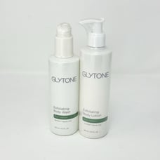Glytone Exfoliating Body Wash 6.7 Oz & Body Lotion, 8.4 oz Set - SEALED exp 8/22