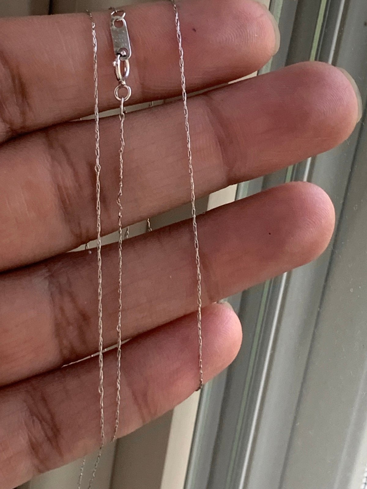 10k White Gold Chain - 18