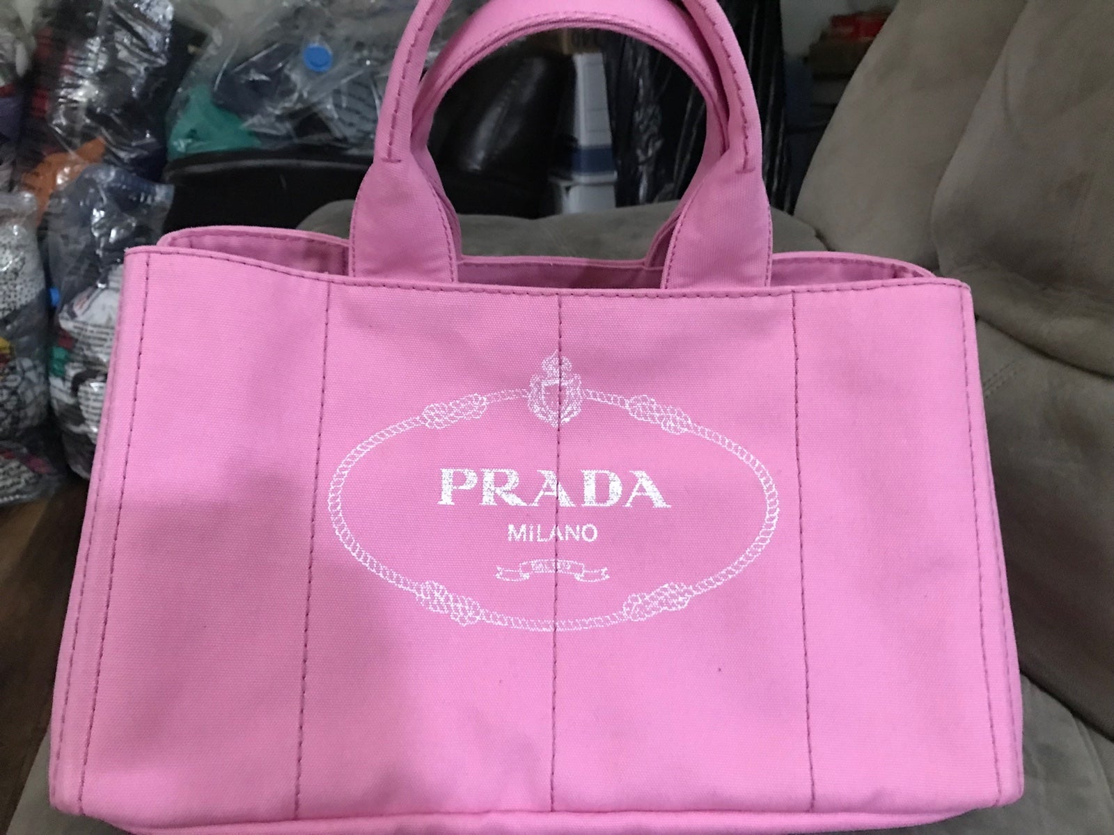 Prada PINK tote bags