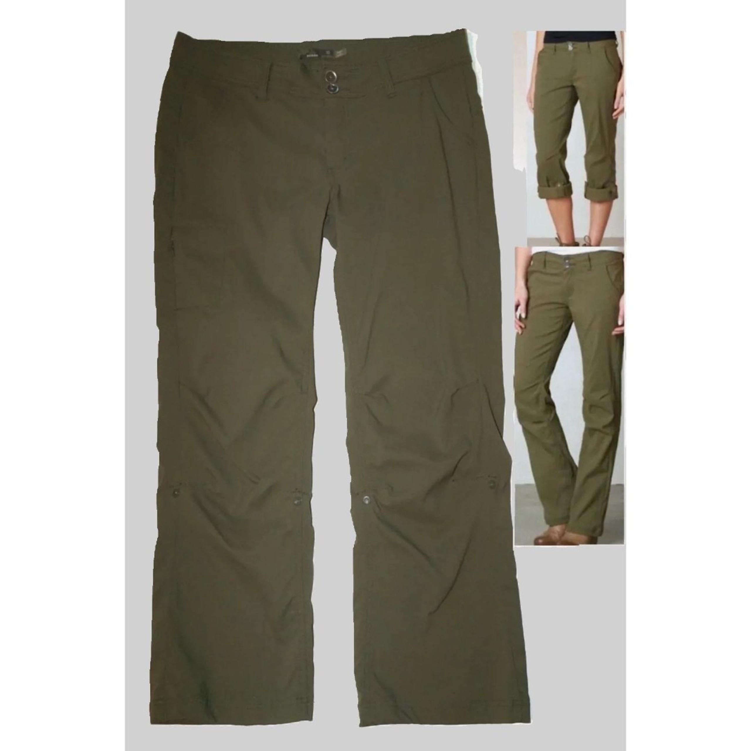 NWT Prana Pants Womens 18 Cargo Green Halle Convertible Hiking Outdoor