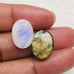 Labradorite & Rainbow Oval Shape Cabochon-2Pc-Lot-LRL-07-6