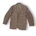 Vntg Sears Herringbone Plaid Tweed Blazer Jacket Sportcoat Mens L Brown Wool 60s