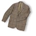 Vntg Sears Herringbone Plaid Tweed Blazer Jacket Sportcoat Mens L Brown Wool 60s