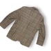 Vntg Sears Herringbone Plaid Tweed Blazer Jacket Sportcoat Mens L Brown Wool 60s