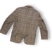 Vntg Sears Herringbone Plaid Tweed Blazer Jacket Sportcoat Mens L Brown Wool 60s