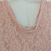 Pink blush size small fancy lace materni