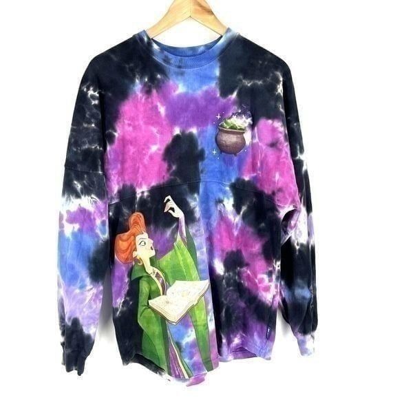 Disney Parks Spirit Jersey T Shirt Size Small Hocus Pocus Tonight We Fly Tie Dye