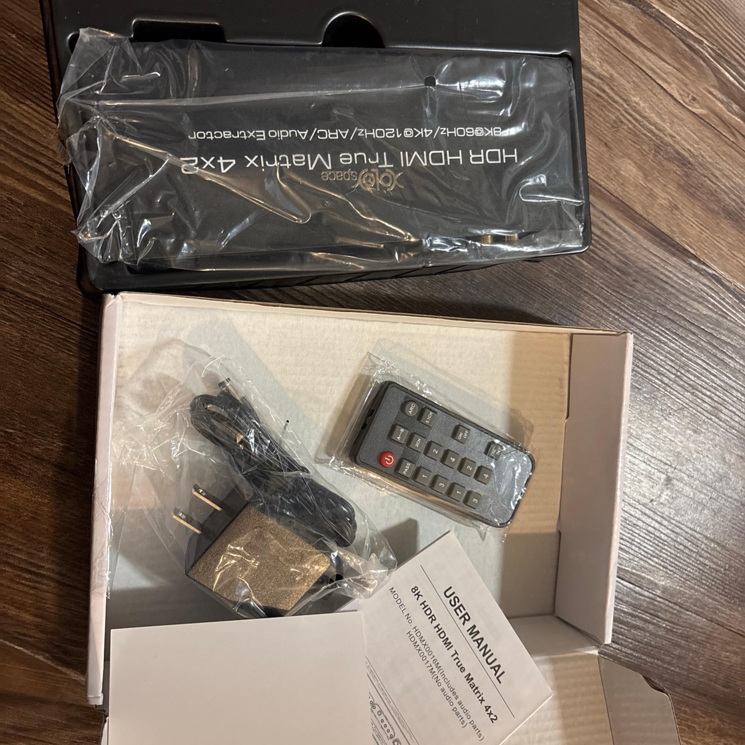 43420A HDMI 2.1 8K HDR HDMI True Matrix Switch 4x2 Supports 4k 120hz and Dolby V