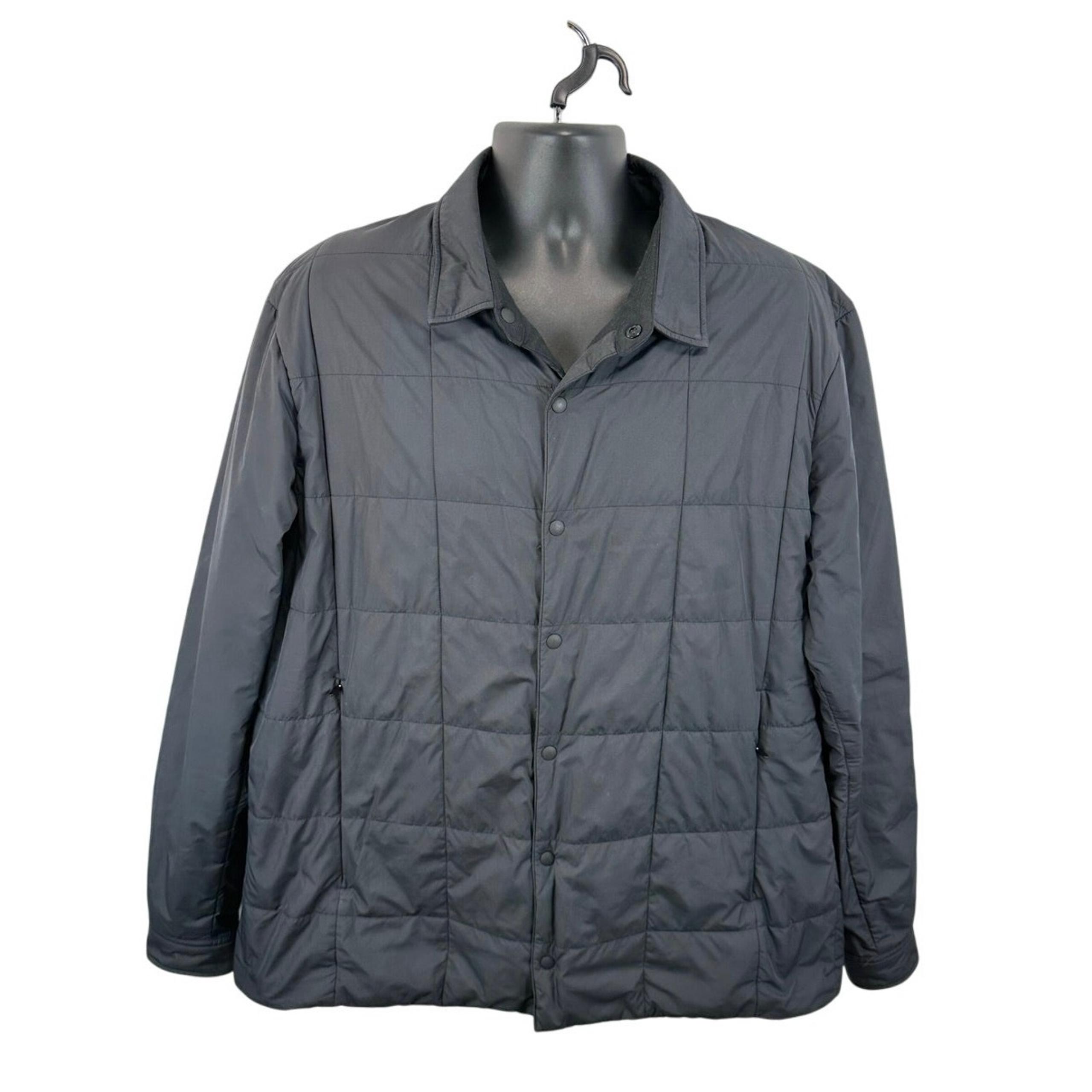 Lululemon About Face Shacket Quilt Insulated Snap Front Black Size XXL