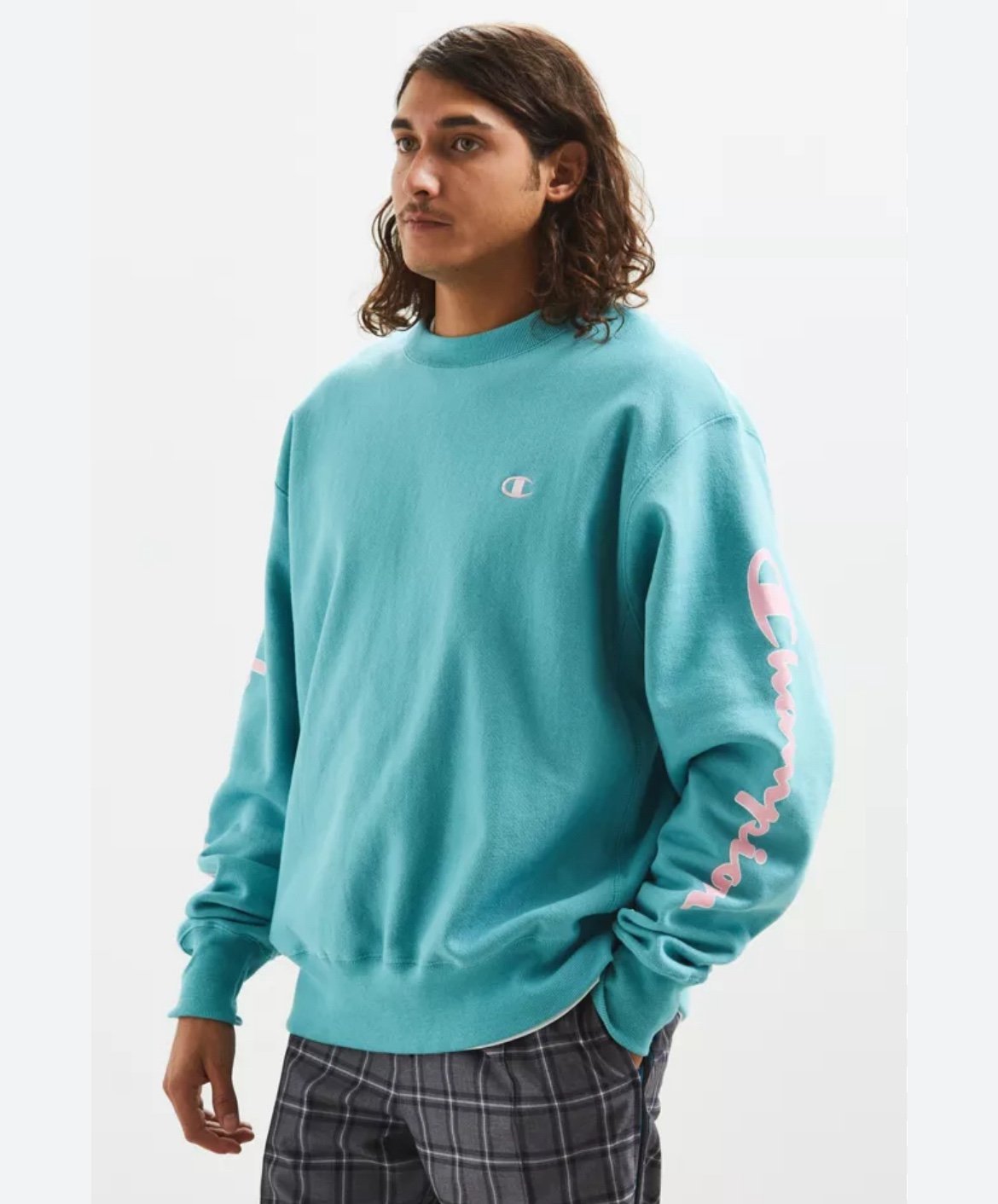 Champion Script Logo Crew Neck Sweatshirt