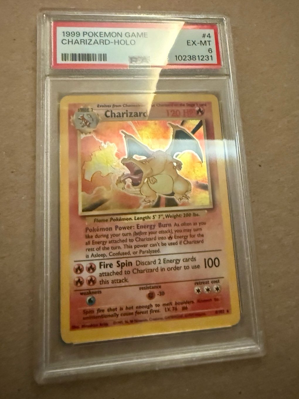 Base set Charizard psa 6