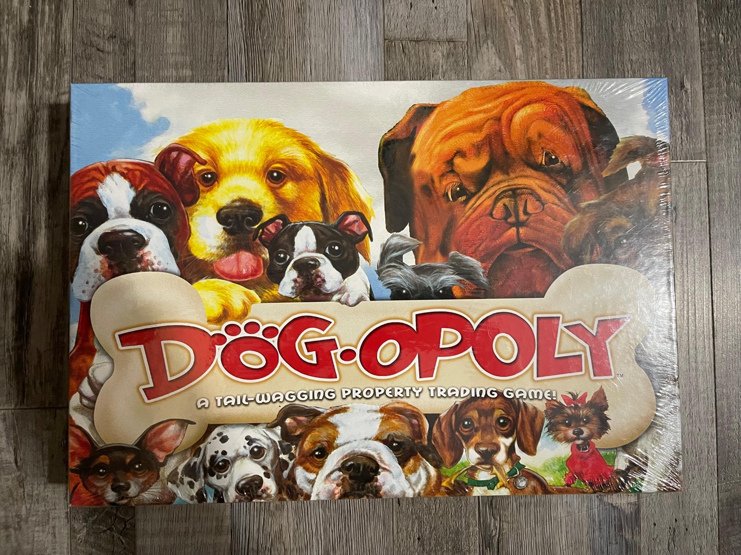 Dogopoly Tail Wagging Monopoly Board Game Late for the Sky Dog-Opoly New/Sealed