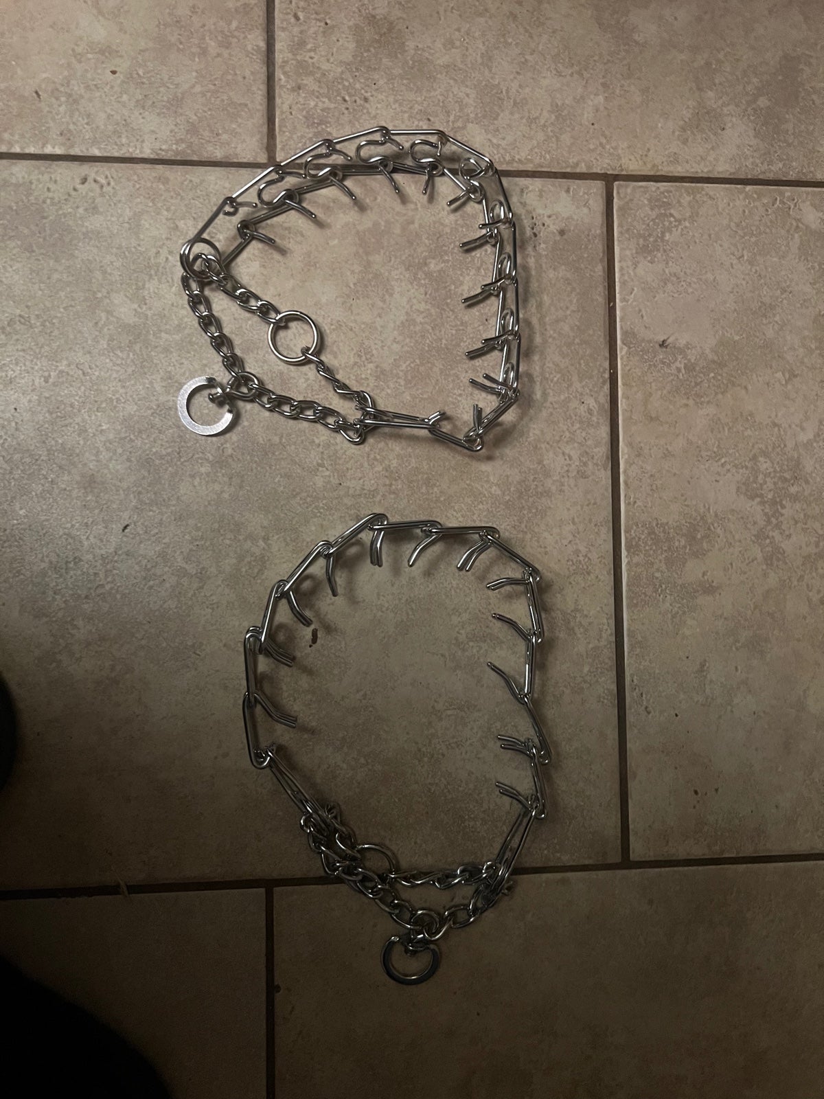 Metal dog collarsX2