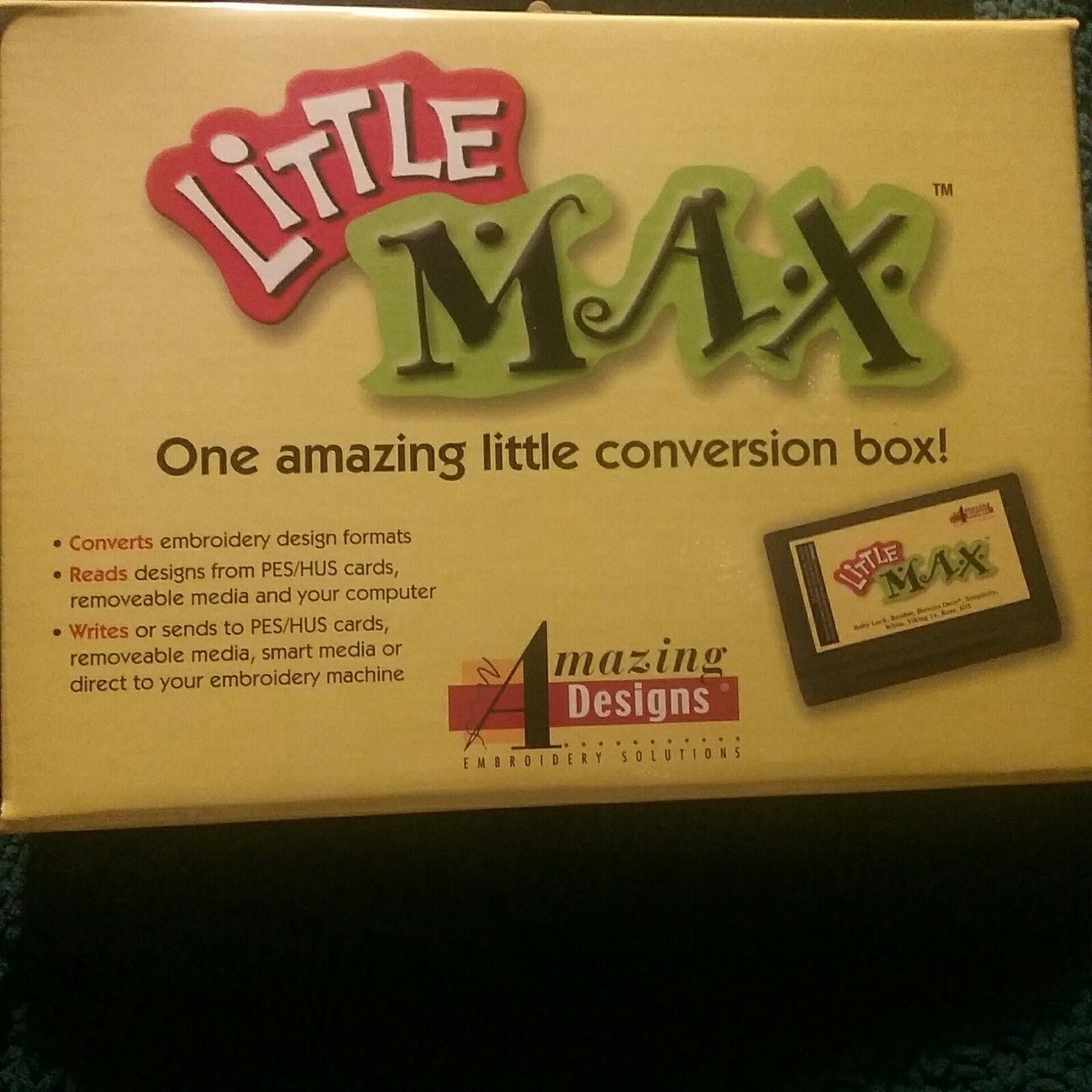 Little Max embroidery conversion box. New in sealed box.