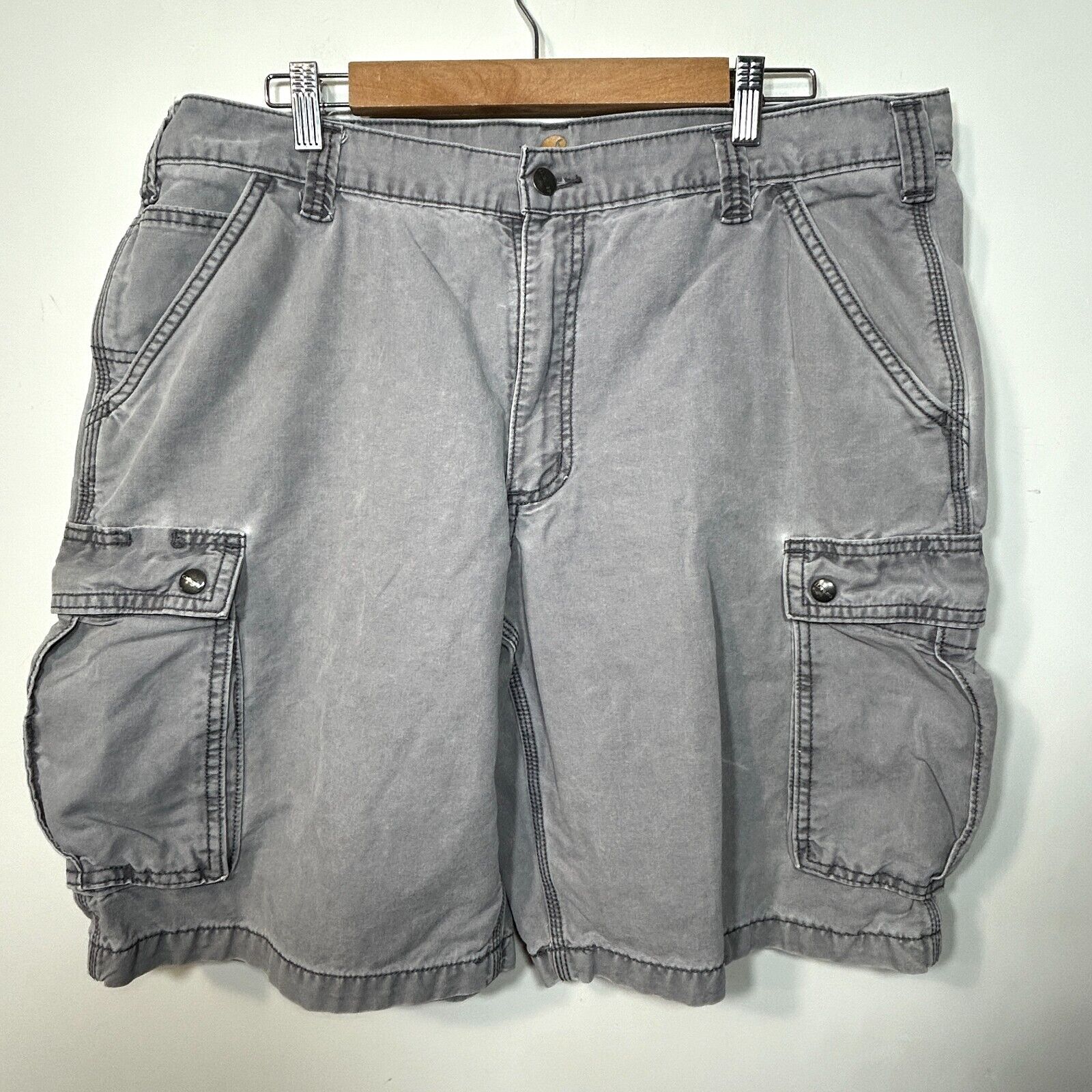 Vintage Carhartt Workwear Carpenter Shorts Mens Size 38 x 10 Pockets Summer
