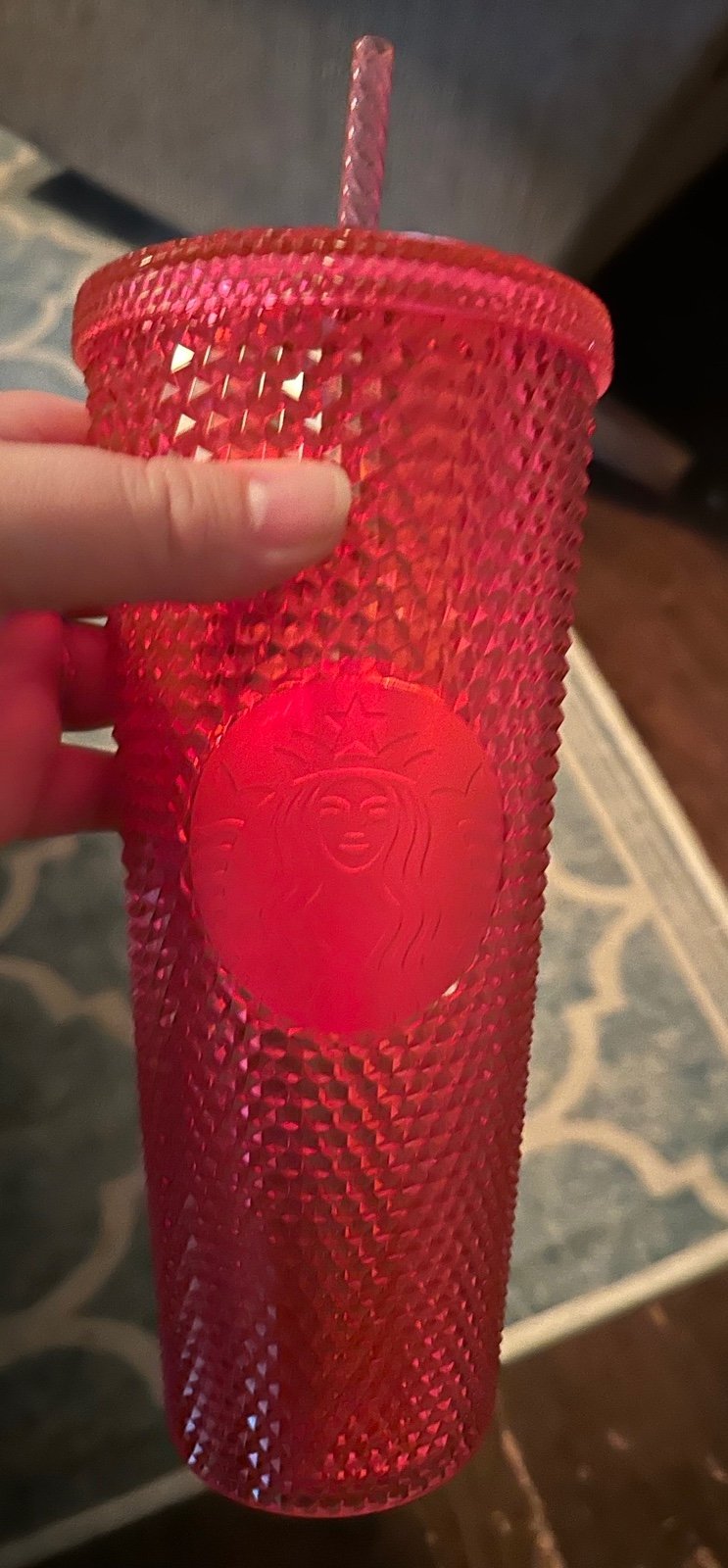 Starbucks, hot pink tumbler