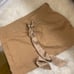 Baby Phat Vintage Low Waisted Brown Satin Bow Gold Logo Plaque Mini Skirt