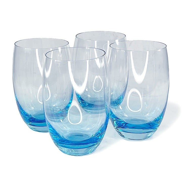 Ice Blue Small Juice Glasses - 4