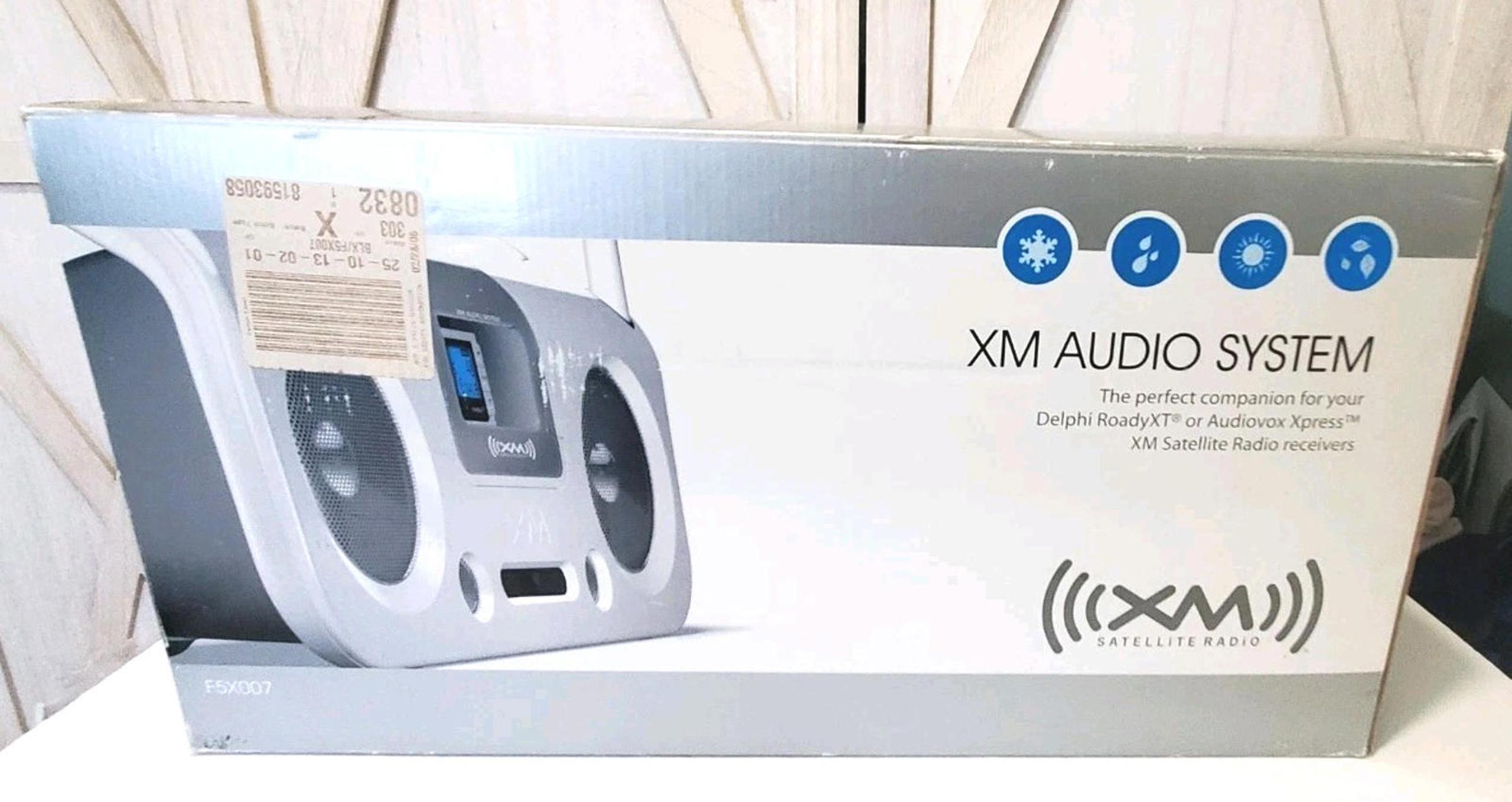 XM RADIO AUDIO SYSTEM BOOMBOX F5X007 SATELLITE EUC ROADY