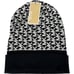 NEW Michael Kors Women's Black/White Logo Print Cuffed Beanie Hat - One Size
