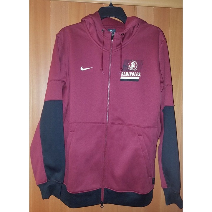 NIKE NCAA FSU FLORIDA STATE SEMINOLES THERMA HOODIE Men's Size L NEW