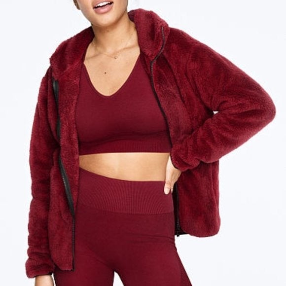 PINK Teddy Full-Zip