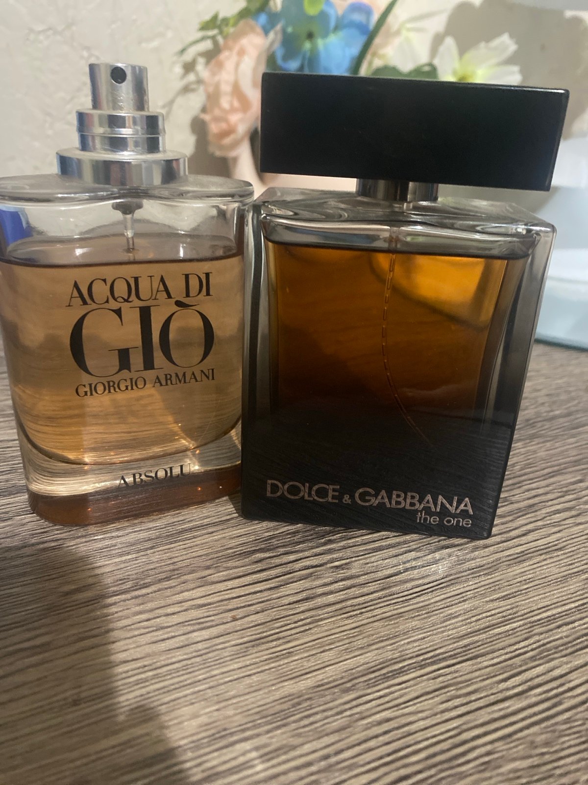 Dolce Gabbana the one and aqua do gio cologne bundle selling together