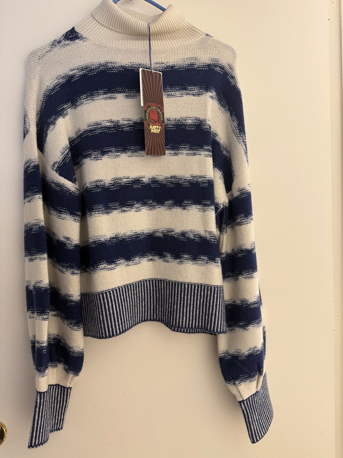 NWT Happy Sheep Wool Cashmere Turtleneck Sweater