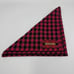 Braeval Signature Buffalo Check Shooting Square Scarf 17 Red Black