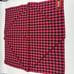 Braeval Signature Buffalo Check Shooting Square Scarf 17 Red Black