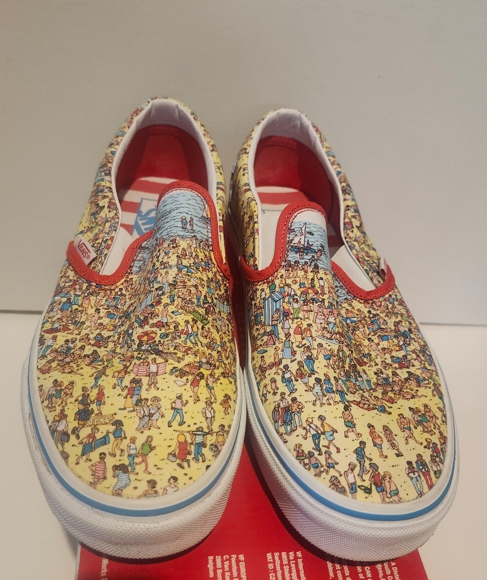 Van's Classic Slip-On Shoes Where's Waldo
