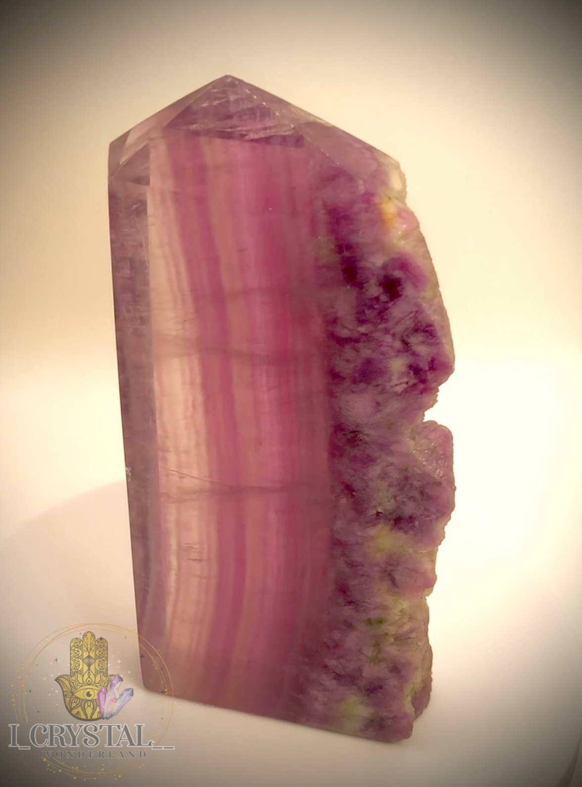 Ombré purple fluorite slab