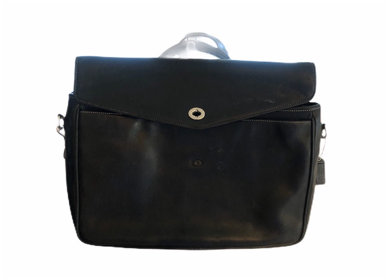Coach leather messenger bag