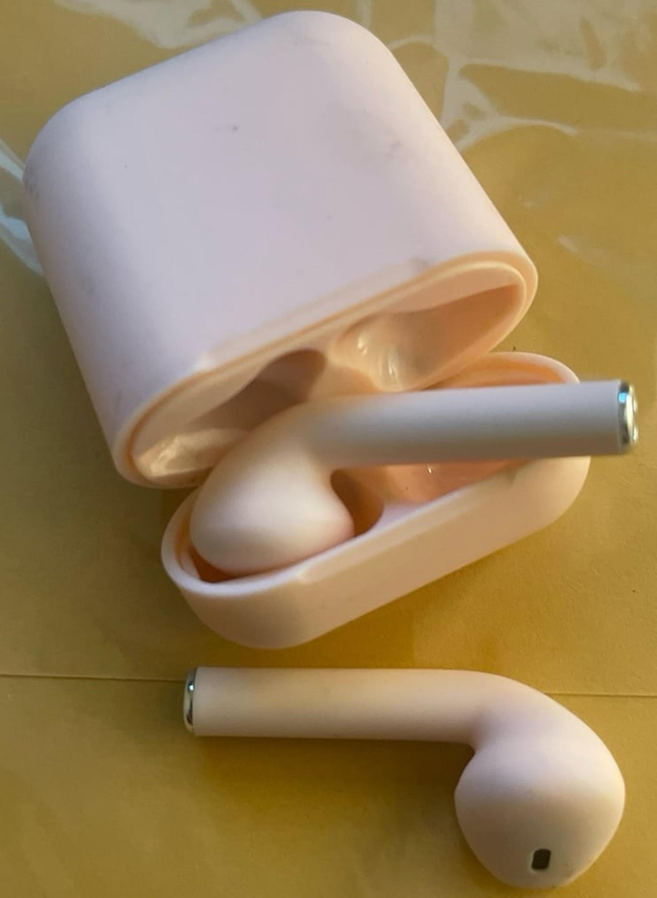 |Like-New| Pink Bluetooth Headphones Like Apple AirPods Generation 1