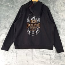Disney Hoodie 2X 1939 Hollywood Tower Of Terror Hotel MGM Full Zip Jacket Black