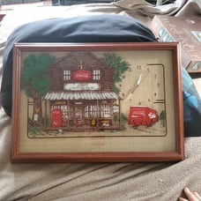 Vintage 1990 Andy'S Coca-Cola country store wall clock