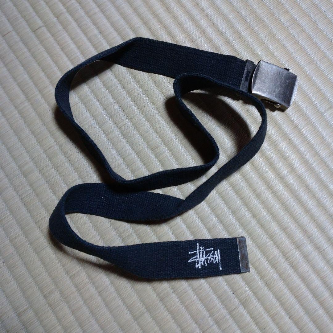 小物 old stussy/gacha belt/Black Old Stussy 90s Gacha Belt Brown 148cm Vintage Used Good