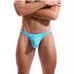 N2N Bodywear Men's 'Rosarito' Thong - Medium, Turquoise w/ White Pattern - NWT