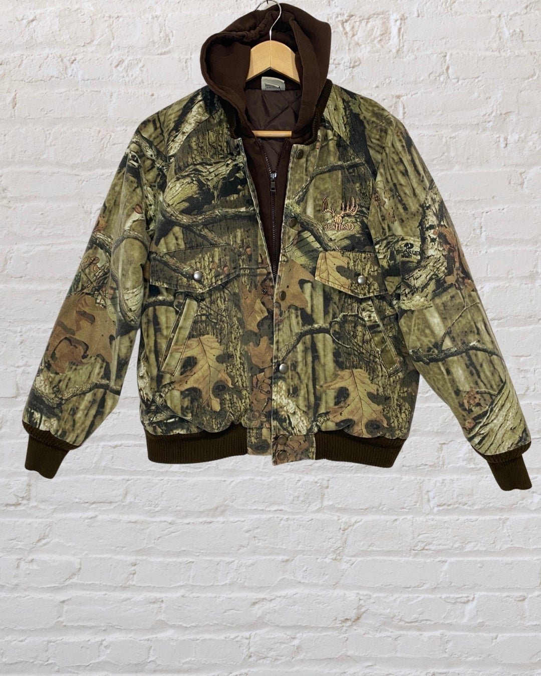 REDHEAD Youth Camouflage Hooded Double Insulated Jacket Size Large