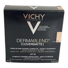 Vichy Dermablend Covermatte Compact Powder Foundation Colour 15 Opal SPF 25 New