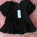 Sea New York Linen Blend Structured Cross Over Ruffle Top Size 2 NWT 345.00