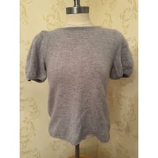 Ladies Small Anthropologie 100% Cashmere Gray Sweater