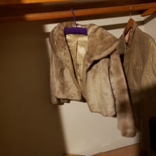 vintage faux fur coat
