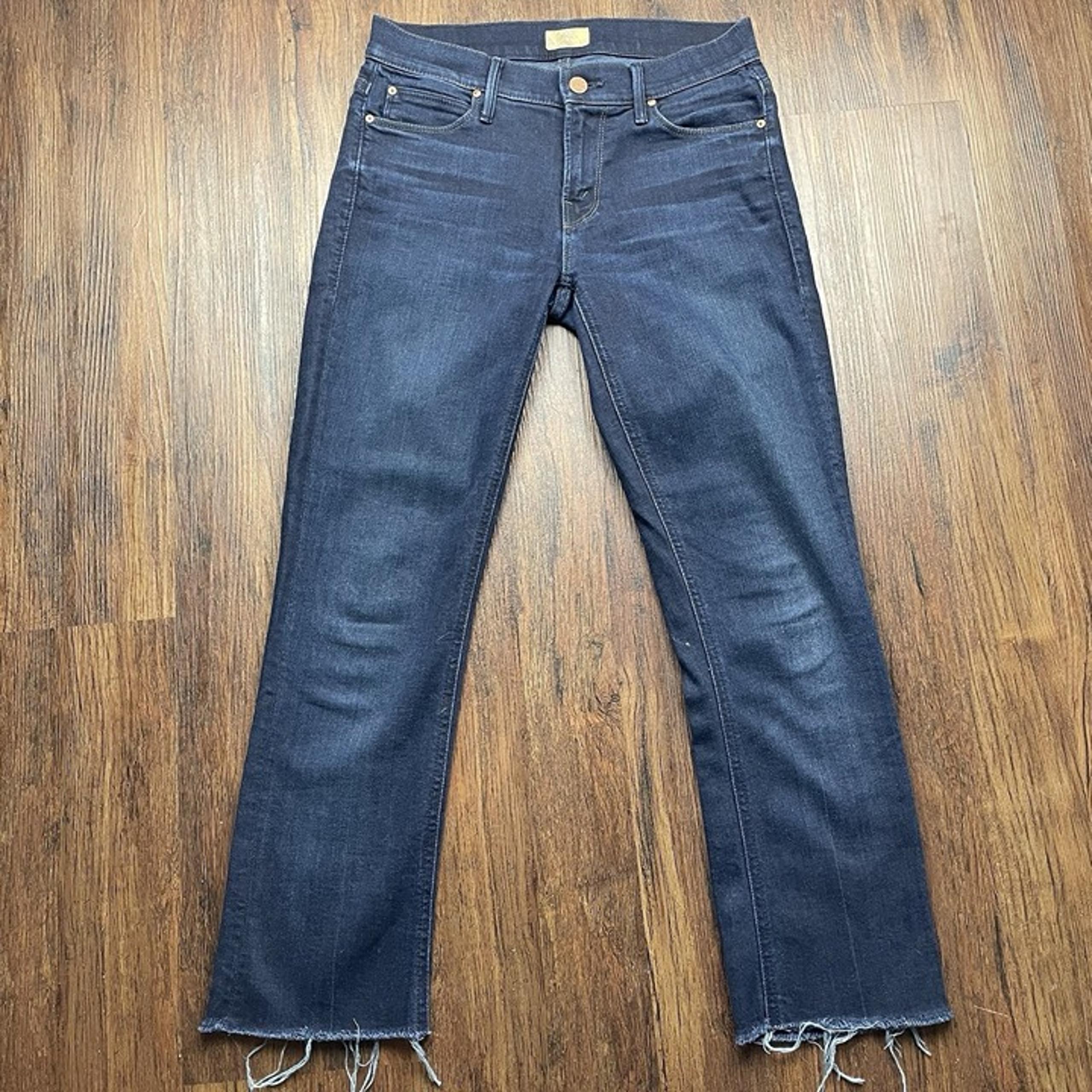 MOTHER Jeans Womens 26 Blue The Runaway Skinny Ink Paper Flare USA Adult